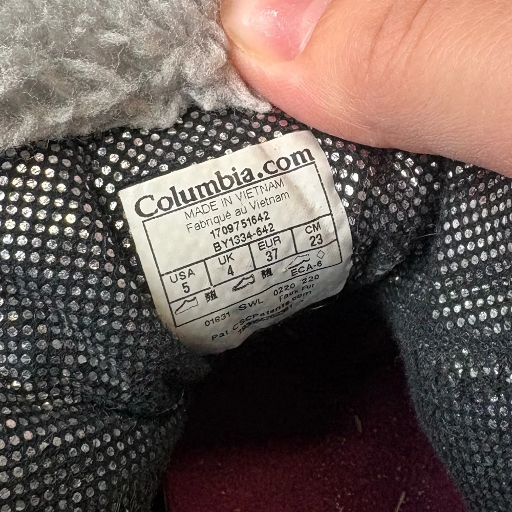 Columbia snow boots Minx Shorty Omni-Heat waterproof raspberry girls size 5